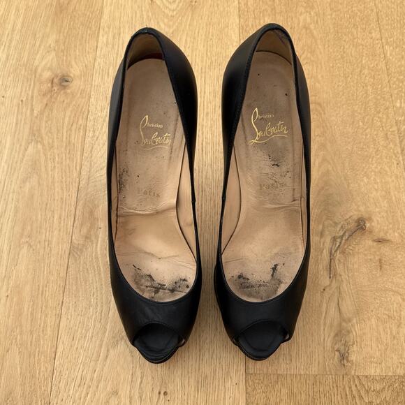 Christian Louboutin Stiletto Pumps Palais Royal Size 41 Black Red - Picture 4 of 10